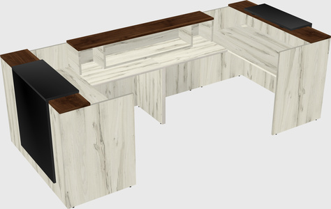 Reception desk u-shape