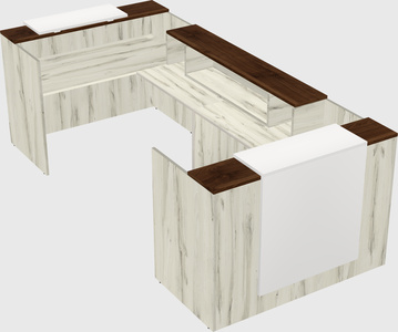 Reception desk u-shape