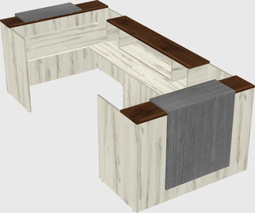 Reception desk u-shape