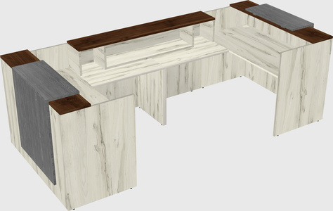 Reception desk u-shape