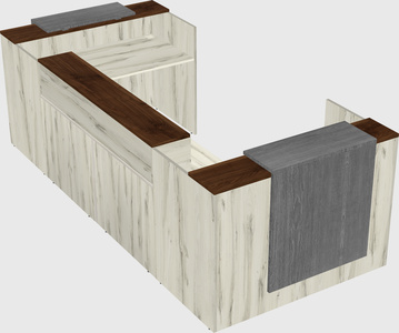 Reception desk u-shape
