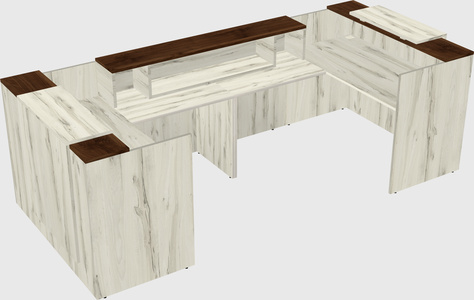 Reception desk u-shape