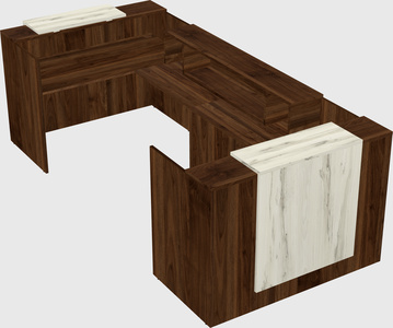 Reception desk u-shape