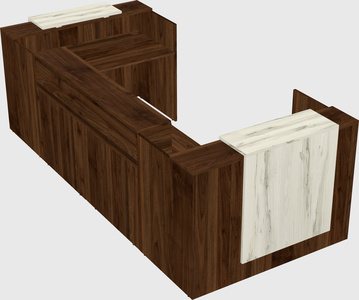 Reception desk u-shape