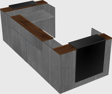 Reception desk u-shape