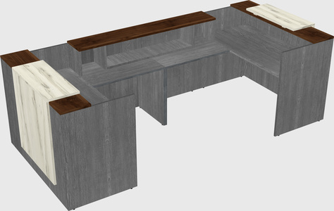 Reception desk u-shape