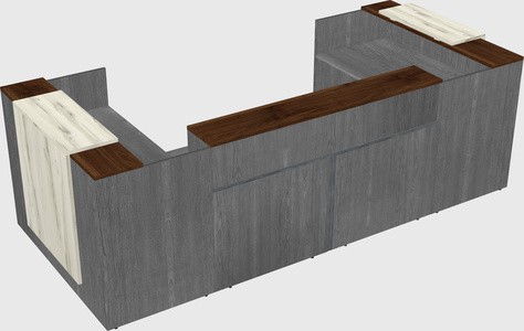 Reception desk u-shape
