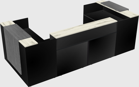 Reception desk u-shape