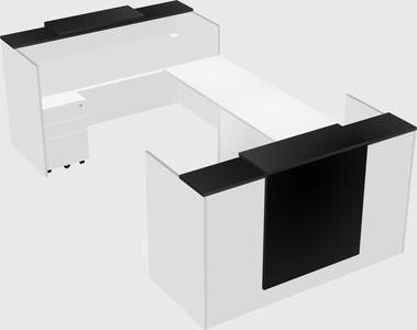 Reception desk u-shape