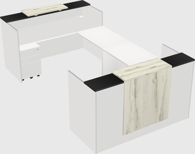 Reception desk u-shape