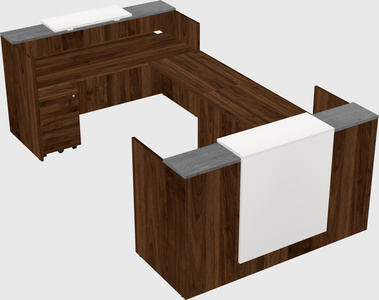 Reception desk u-shape