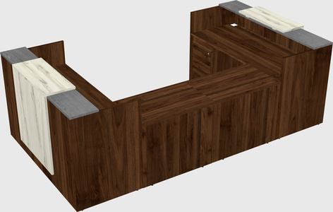 Reception desk u-shape