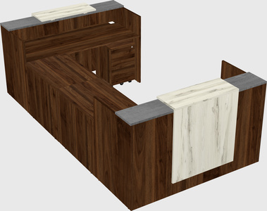 Reception desk u-shape