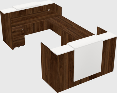 Reception desk u-shape