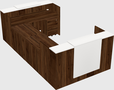 Reception desk u-shape