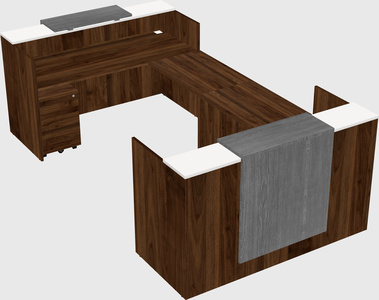 Reception desk u-shape