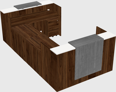 Reception desk u-shape