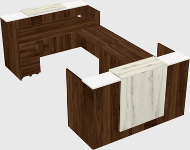 Reception desk u-shape