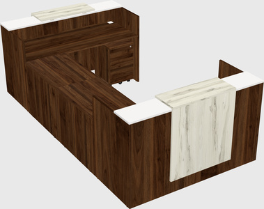 Reception desk u-shape