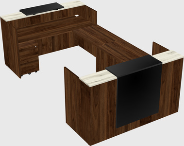 Reception desk u-shape