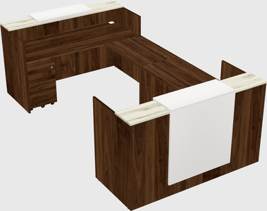 Reception desk u-shape