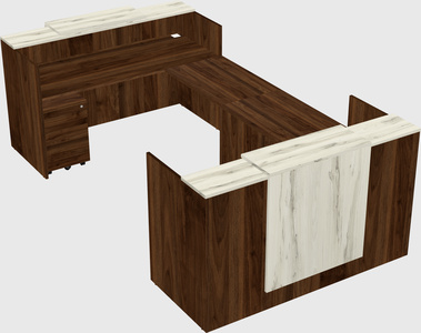 Reception desk u-shape