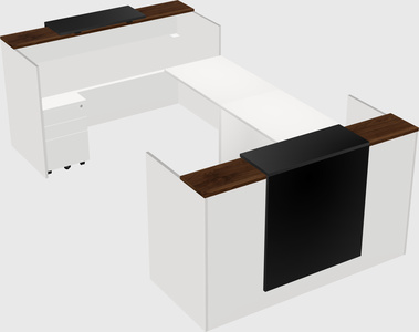 Reception desk u-shape