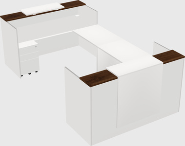 Reception desk u-shape