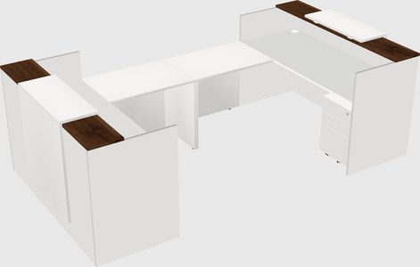 Reception desk u-shape