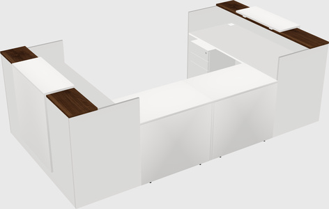 Reception desk u-shape