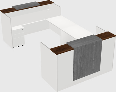 Reception desk u-shape