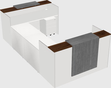 Reception desk u-shape