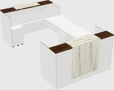 Reception desk u-shape