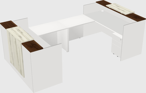 Reception desk u-shape