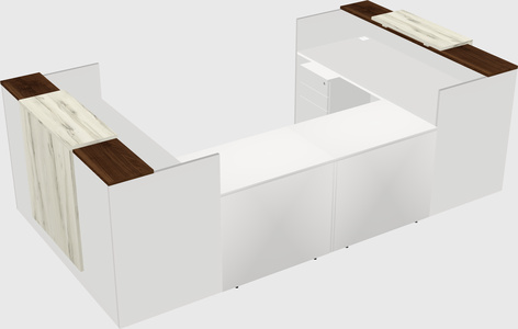 Reception desk u-shape