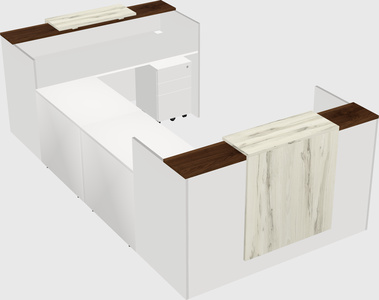 Reception desk u-shape