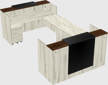 Reception desk u-shape