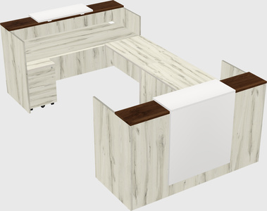 Reception desk u-shape