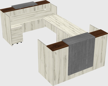 Reception desk u-shape