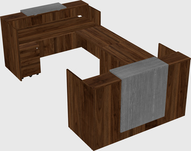 Reception desk u-shape