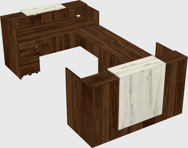 Reception desk u-shape