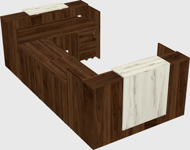 Reception desk u-shape