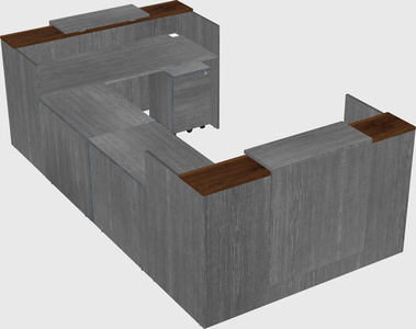 Reception desk u-shape