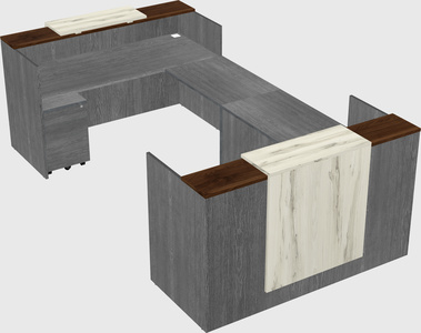 Reception desk u-shape