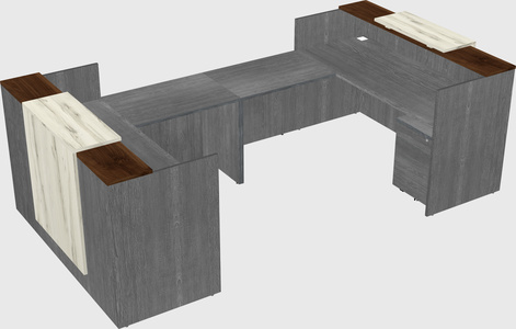 Reception desk u-shape