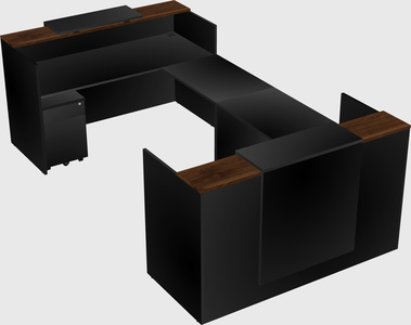 Reception desk u-shape