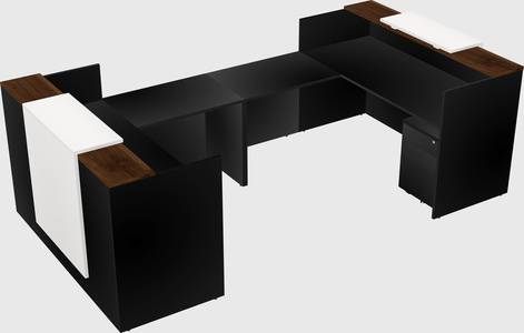 Reception desk u-shape