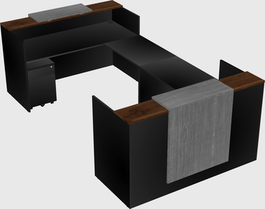 Reception desk u-shape