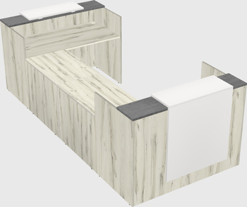 Reception desk u-shape