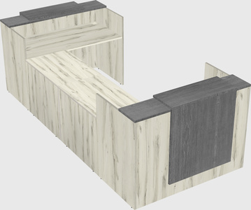 Reception desk u-shape